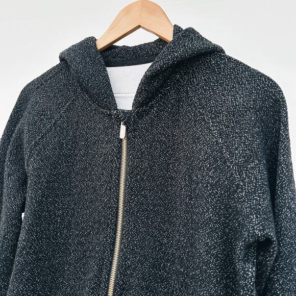 Lululemon Pave New Ways Black White Hoodie Full Zip Small Comfy - Picture 5 of 13